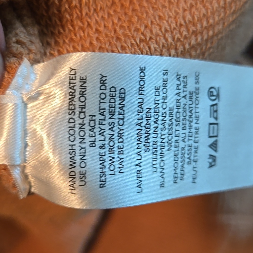 Free People Warm Brown Turtleneck Sweater Oversized - Picture 3 of 3